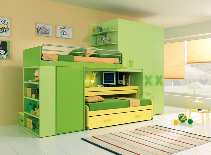 cameretta bambini ragazzi ferrimobili slider desk 417